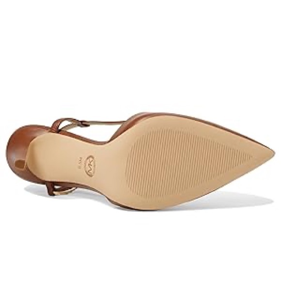 Slingback Pointed-Toe High Heels in Brown - Picture 5 of 5